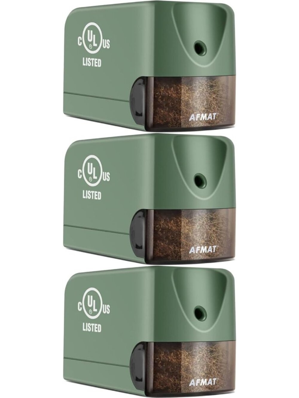 Heavy Duty Electric Pencil Sharpener - 3 Pack for Classroom & Office, 10,000